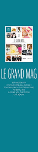 Marque-page pour l'annonce du magazine interne des Galeries Lafayette le Grand Mag
