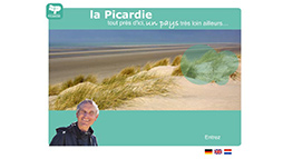 Template d'accueil du site Picardie Tourisme